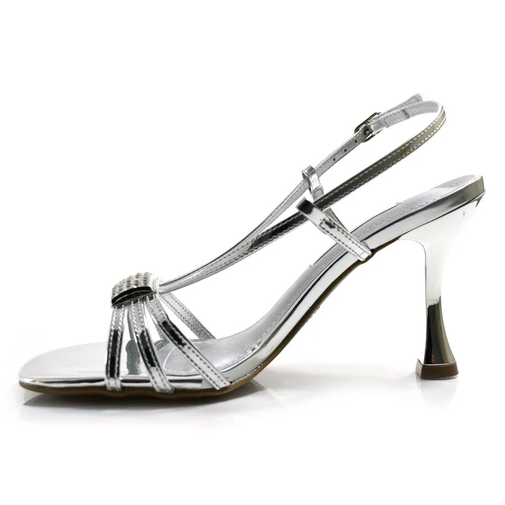 Sandália de Festa Feminina Via Marte Prata 5
