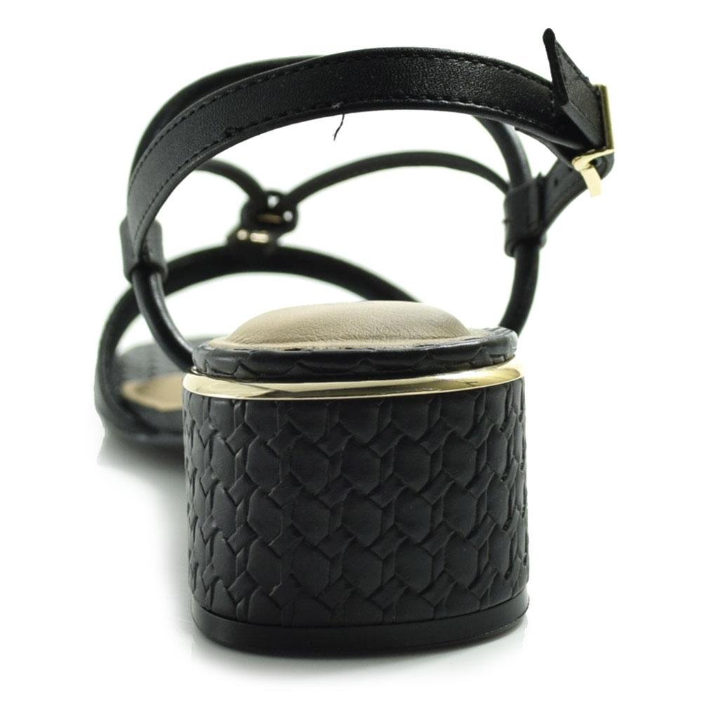 Sandália de Salto Bloco Feminina Comfortflex Preto 4