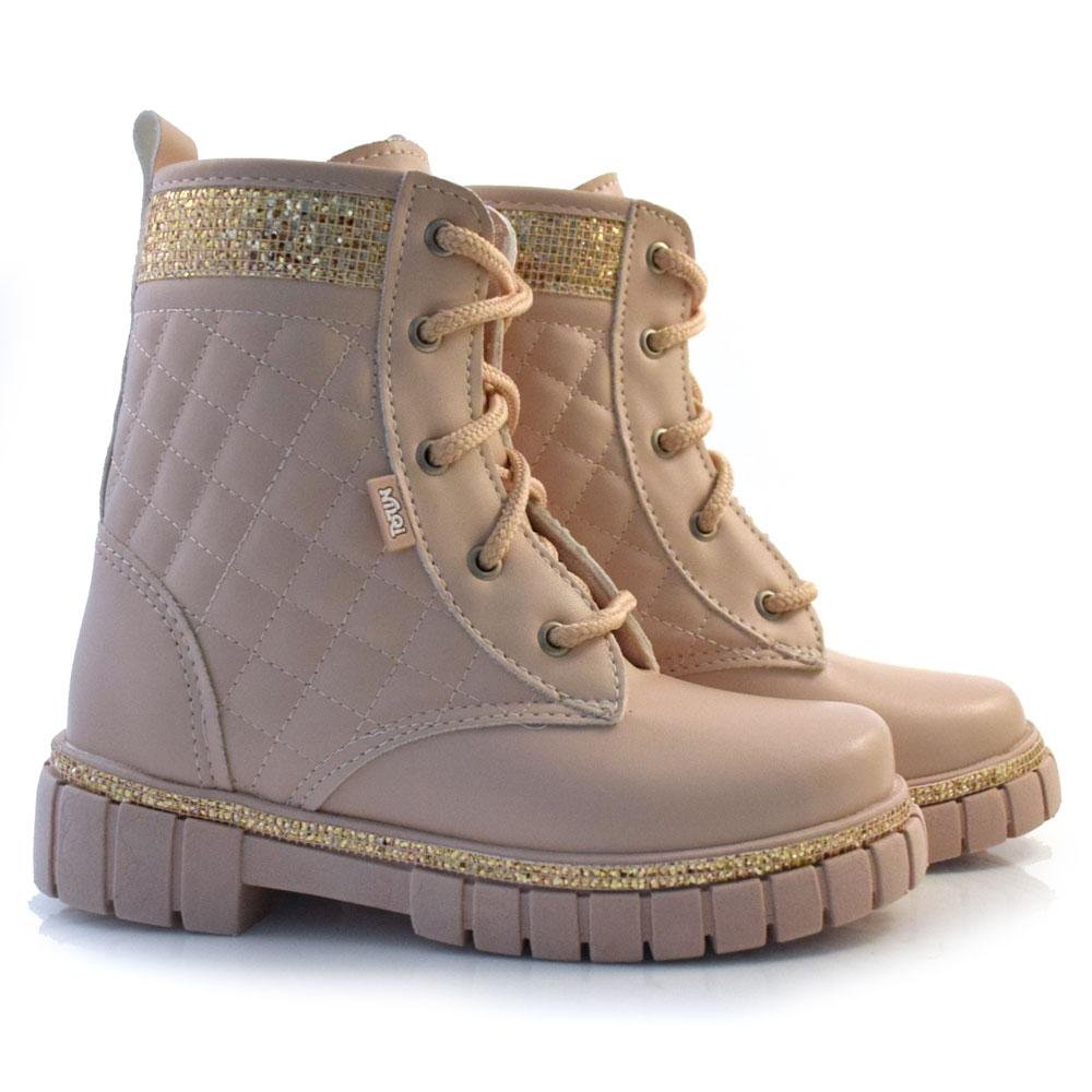 Coturno Infantil Nilqi 1510.7 GLITTER Rosa 2