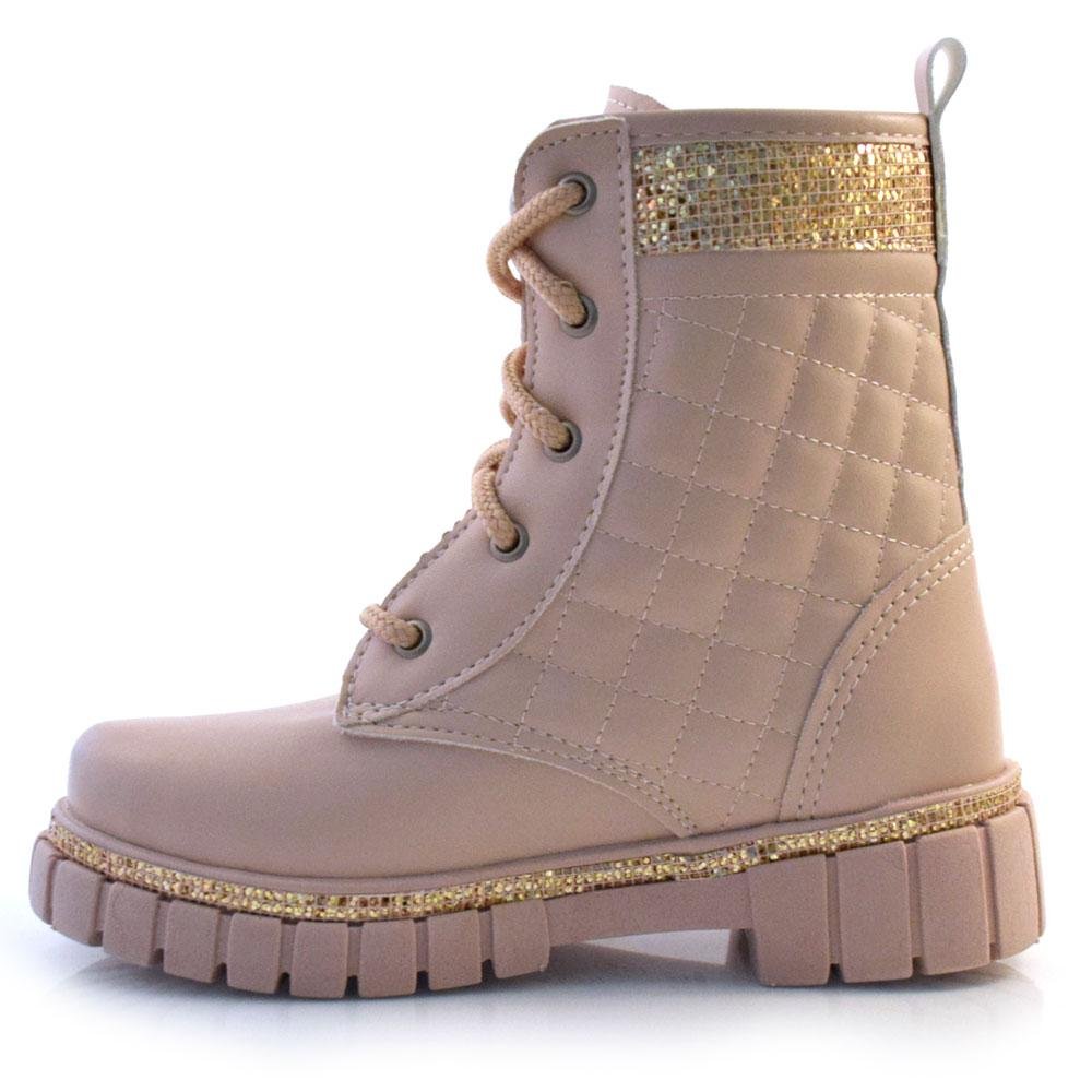 Coturno Infantil Nilqi 1510.7 GLITTER Rosa 6