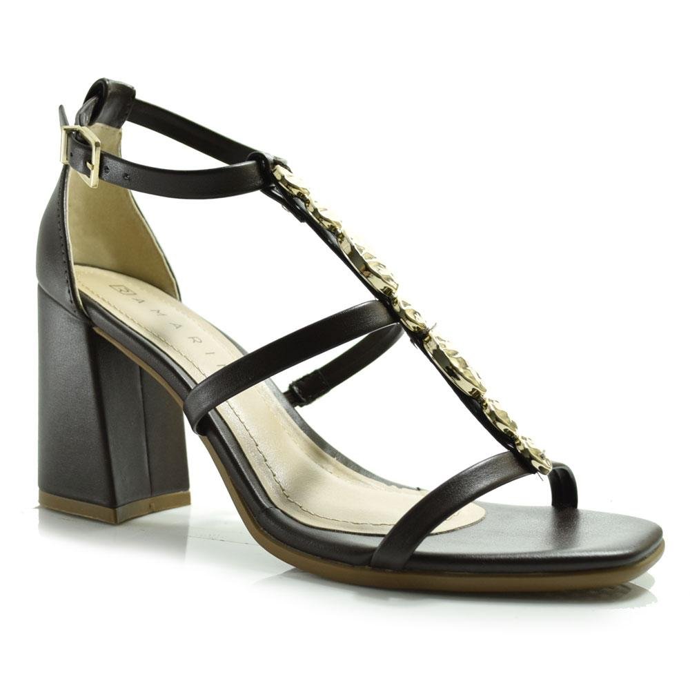 Sandália de Salto Bloco Feminina Ramarim