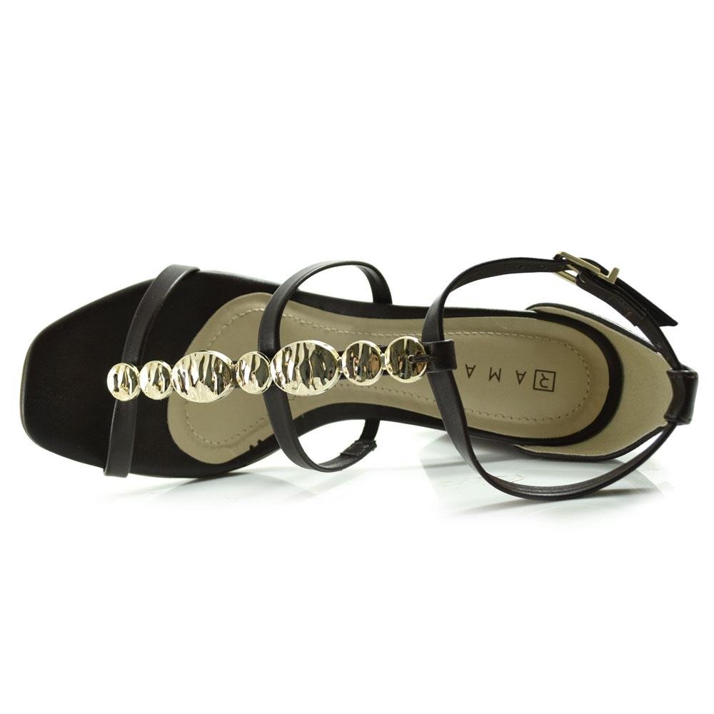 Sandália de Salto Bloco Feminina Ramarim Marrom 6