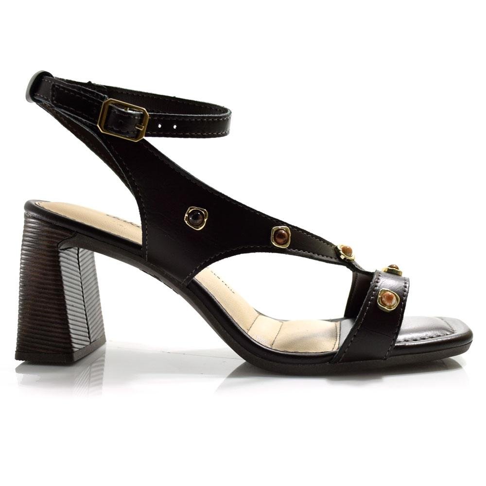 Sandália Feminina com Salto Bloco Dakota Preto 3