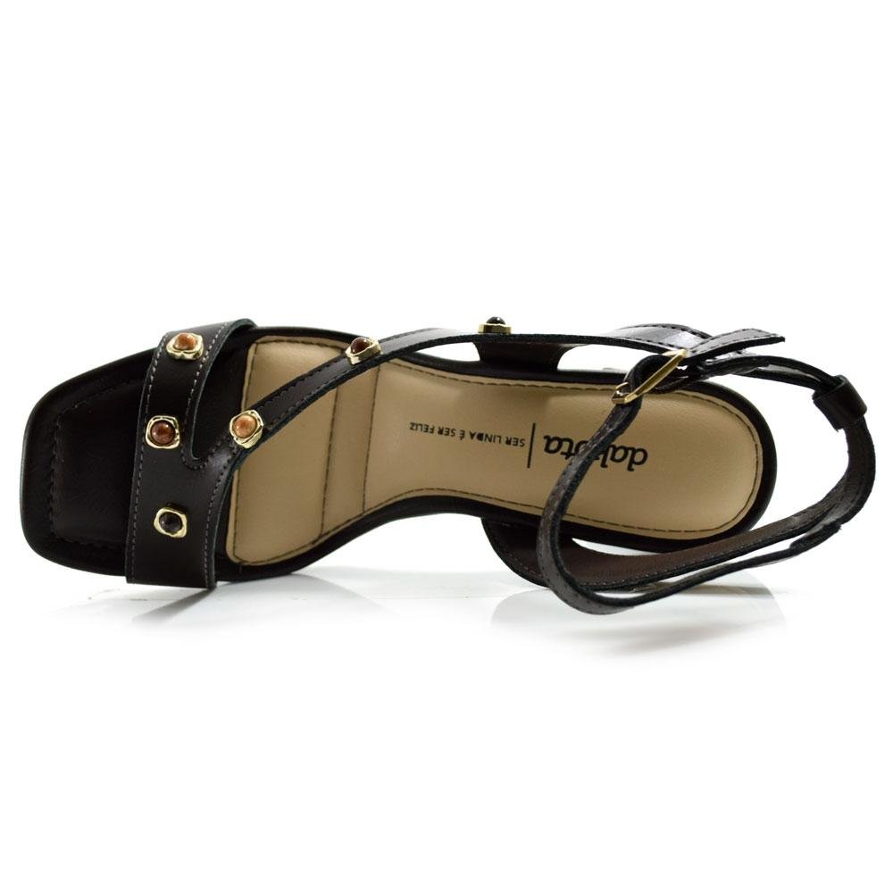 Sandália Feminina com Salto Bloco Dakota Preto 6