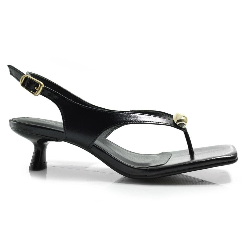 Sandália de Salto Feminina Cazzualen Preto 3