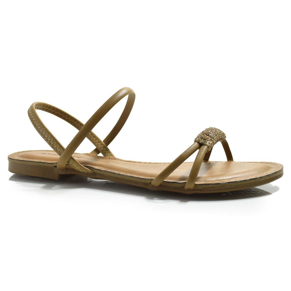 Sandália Rasteira Feminina Cazzualen