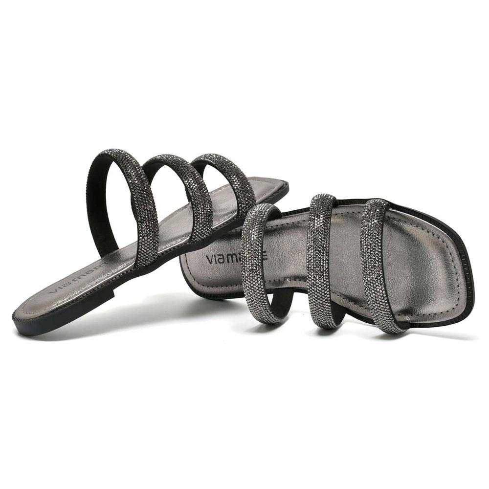 Sandália Rasteira Feminina Via Marte 291-005-01 Preto 3