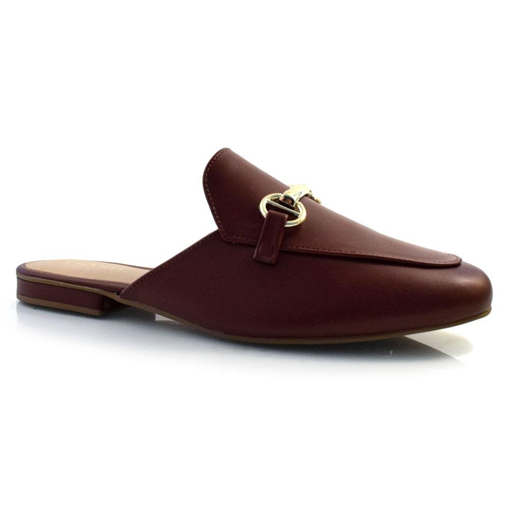 Mule Feminino Lacolly 62001N Bordô 1