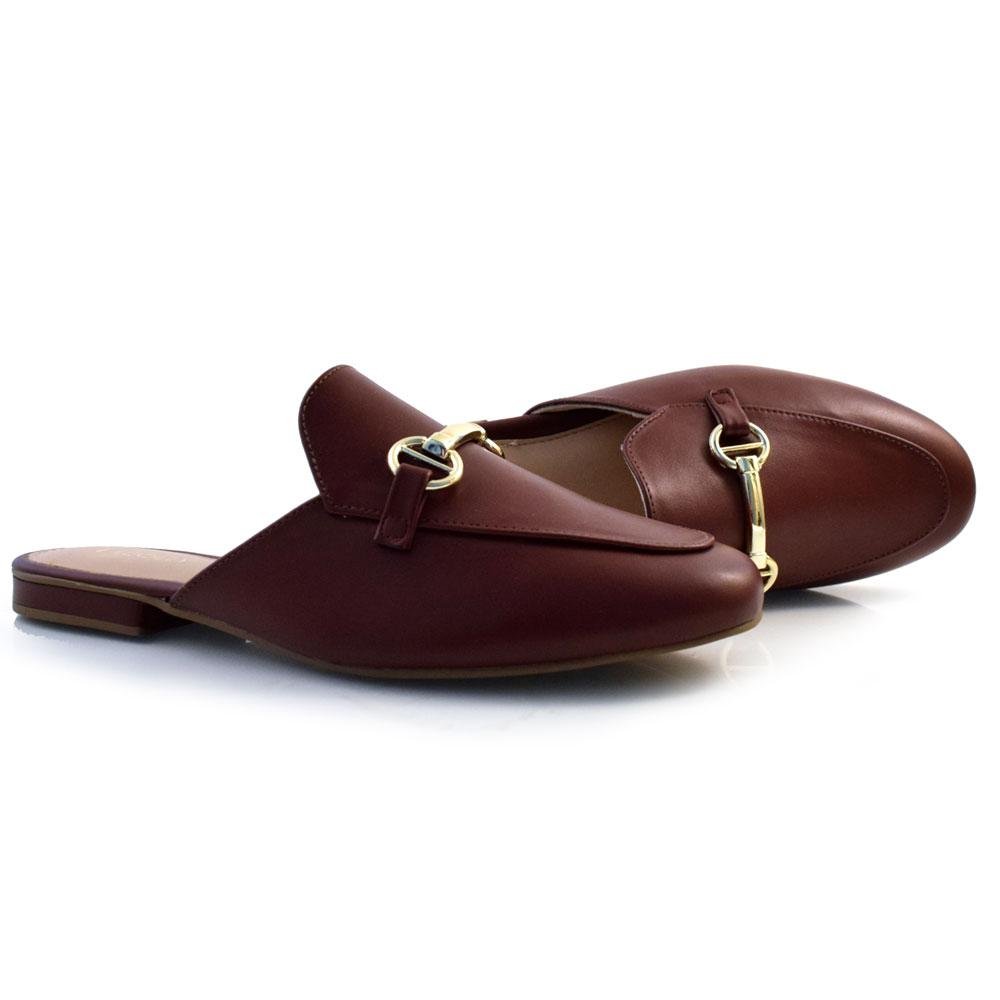Mule Feminino Lacolly 62001N Bordô 2