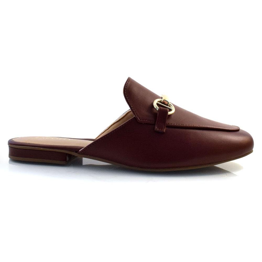 Mule Feminino Lacolly 62001N Bordô 4