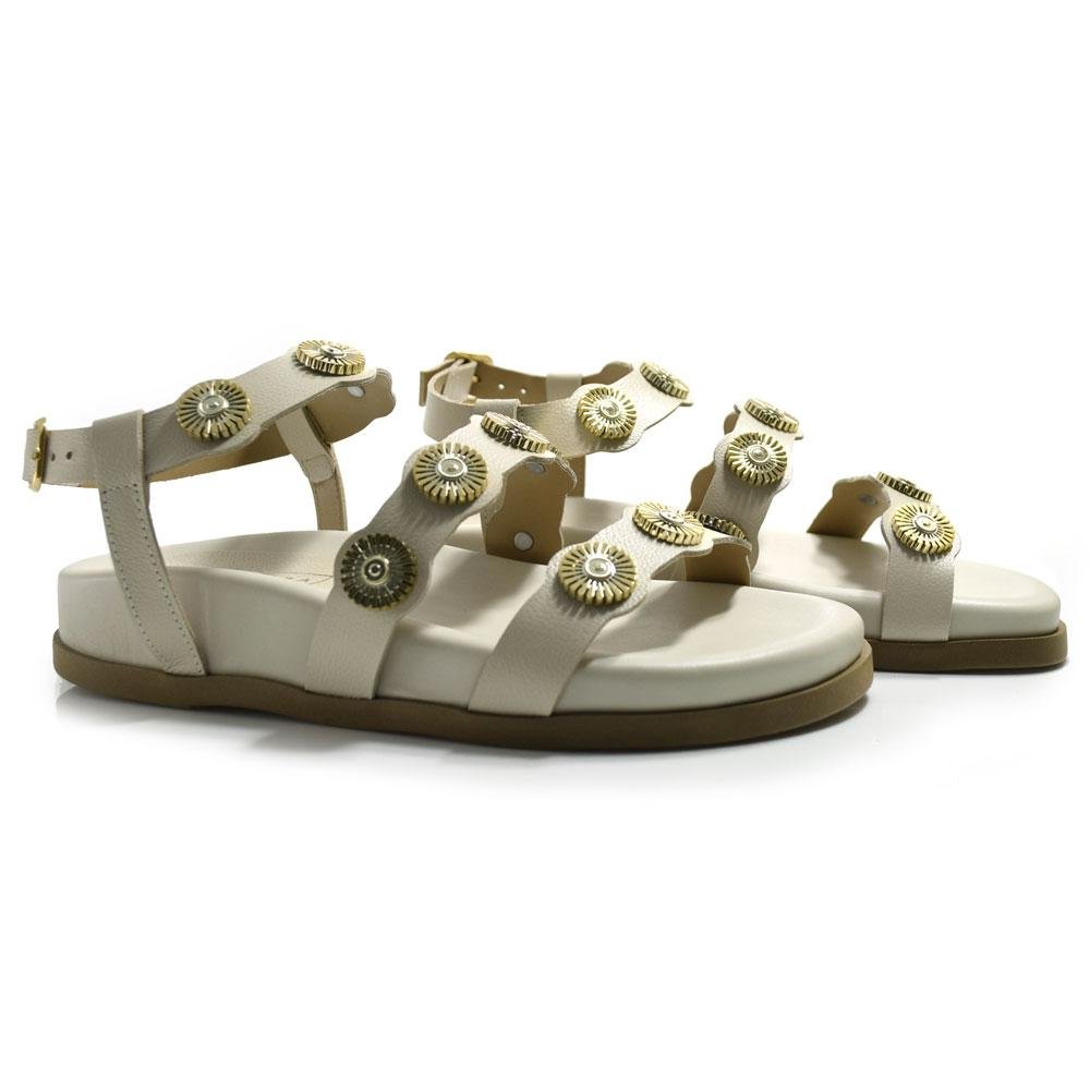 Papete de Couro Feminina Suzzara Off White 2