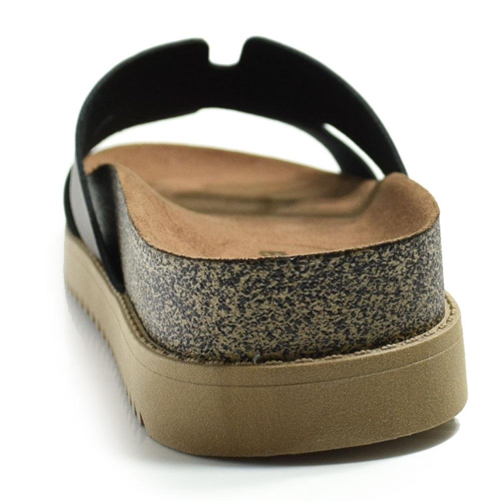Sandália Flat Feminina Moleca 5500.100.9569 Marrom 4