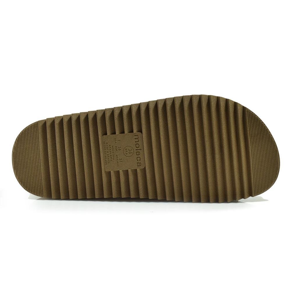 Sandália Flat Feminina Moleca 5500.100.9569 Marrom 7