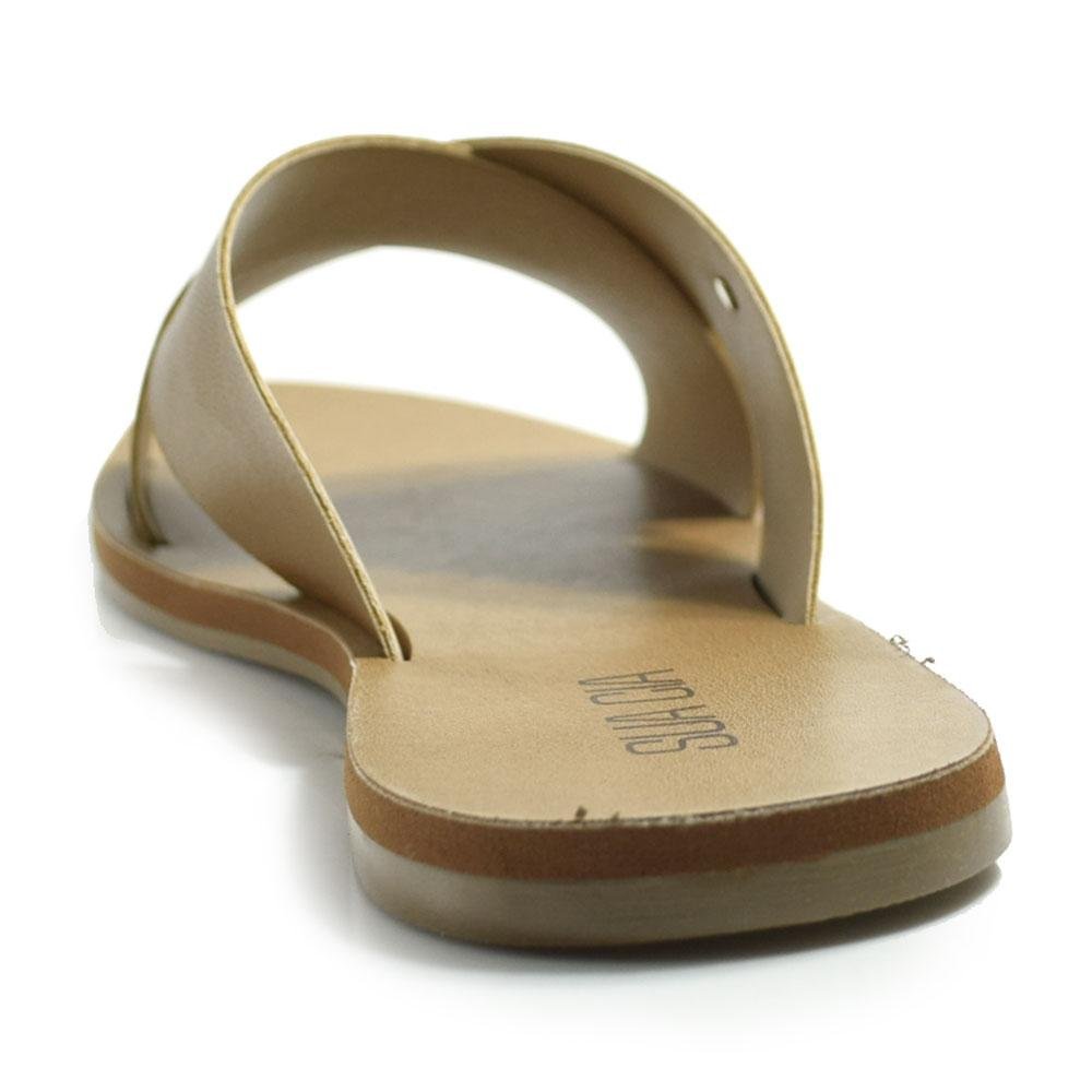 Sandália Rasteira Feminina Sua Cia Marrom 4