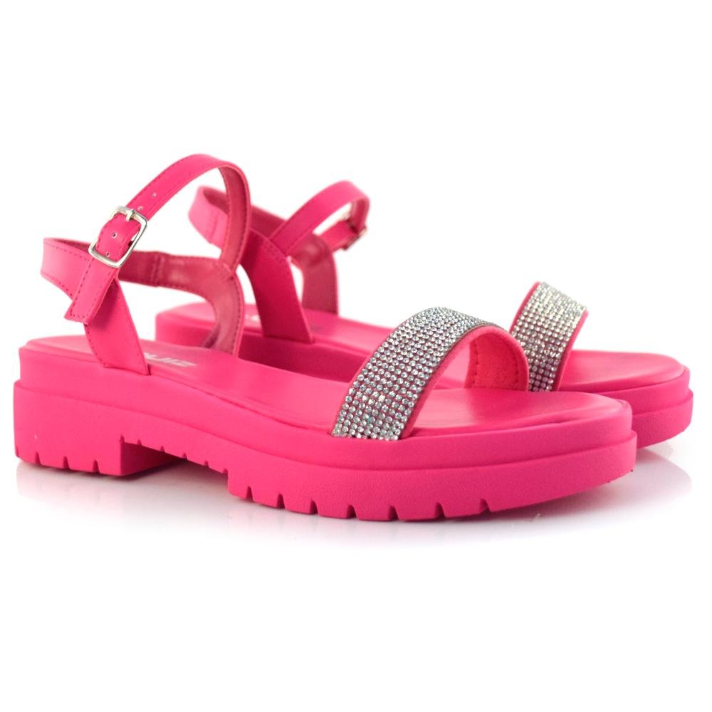 Sandália Tratorada Feminina Quiz 63-1868-13 Rosa 2