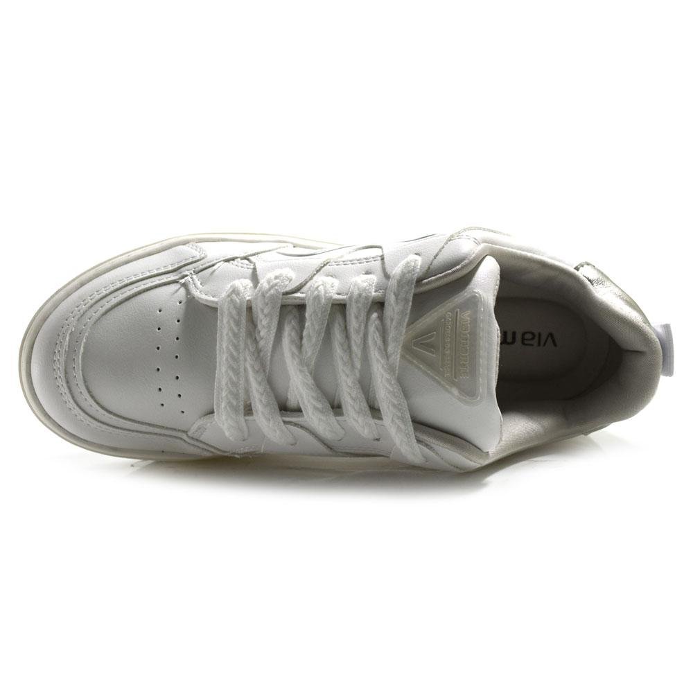 Tênis Casual Feminino Via Marte 306-002-03 Branco 6