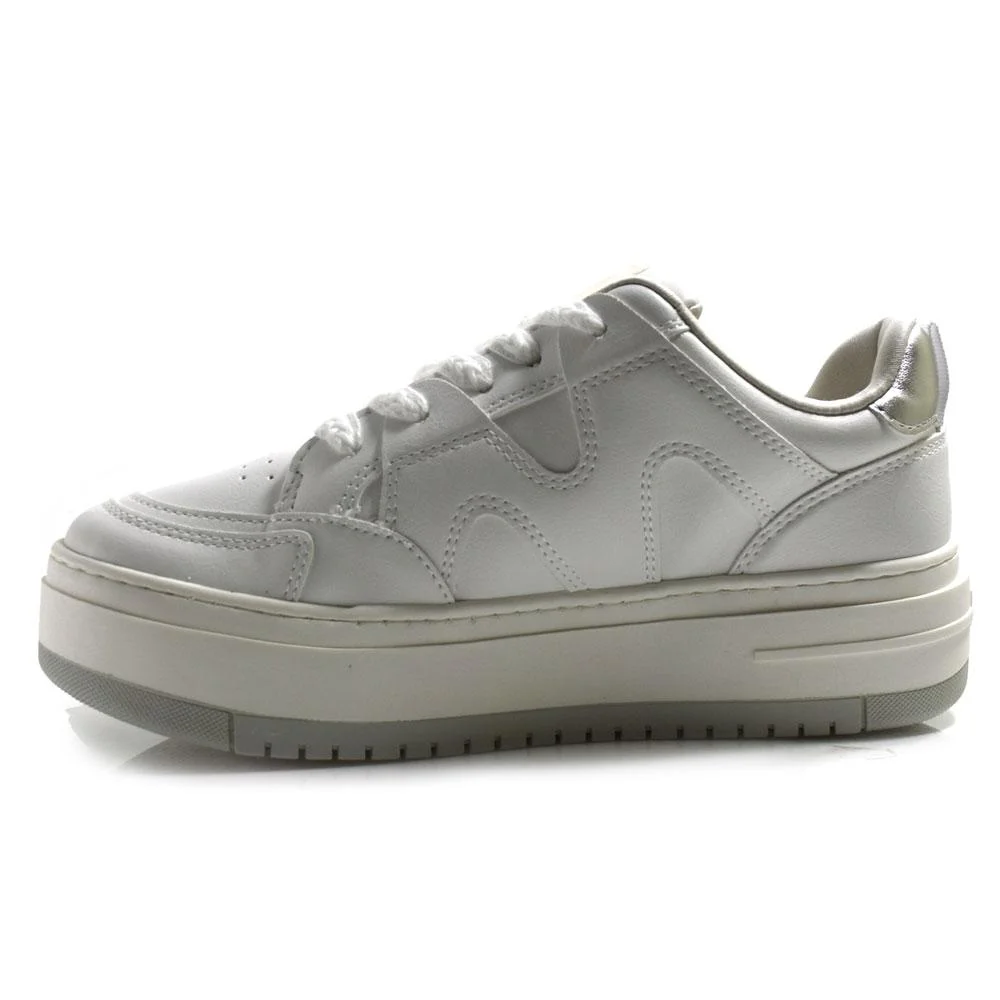 Tênis Casual Feminino Via Marte 306-002-03 Branco 5