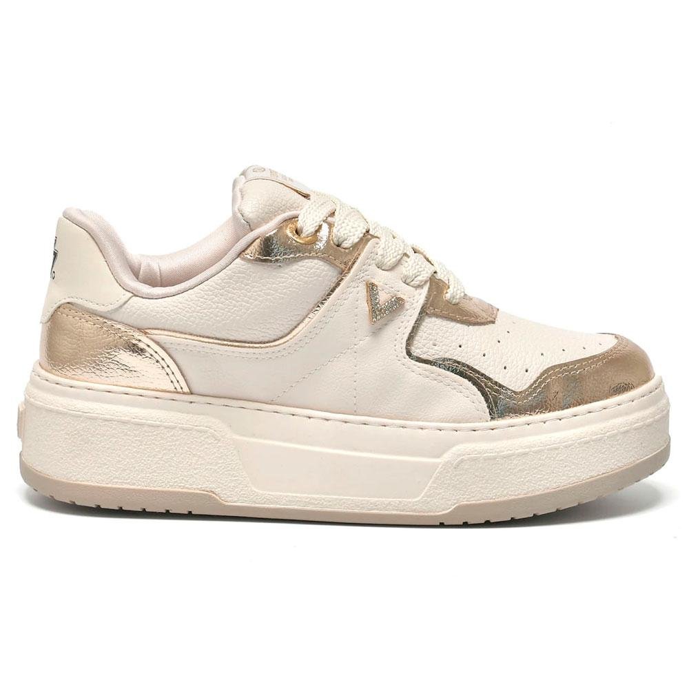 Tênis Casual Feminino Via Marte 223-009-07 Creme 3