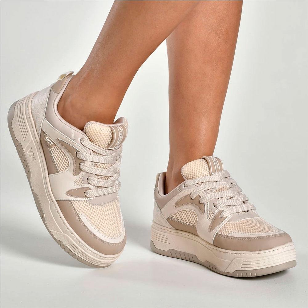 Tênis Casual Feminino Via Marte Bege 3