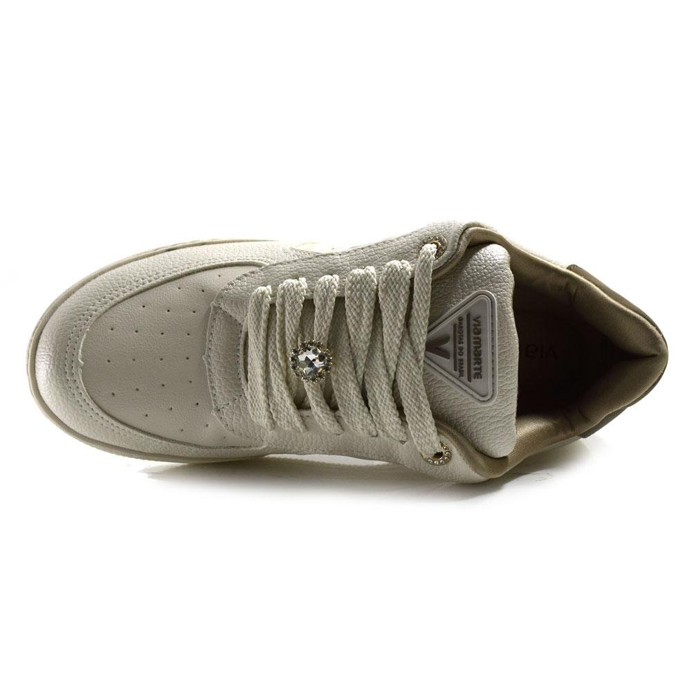 Tênis Casual Feminino Via Marte 209-011-12 Bege 6