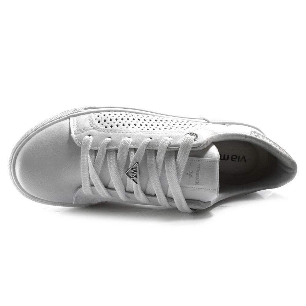 Tênis Casual Feminino Via Marte 122-019-01 Branco 6