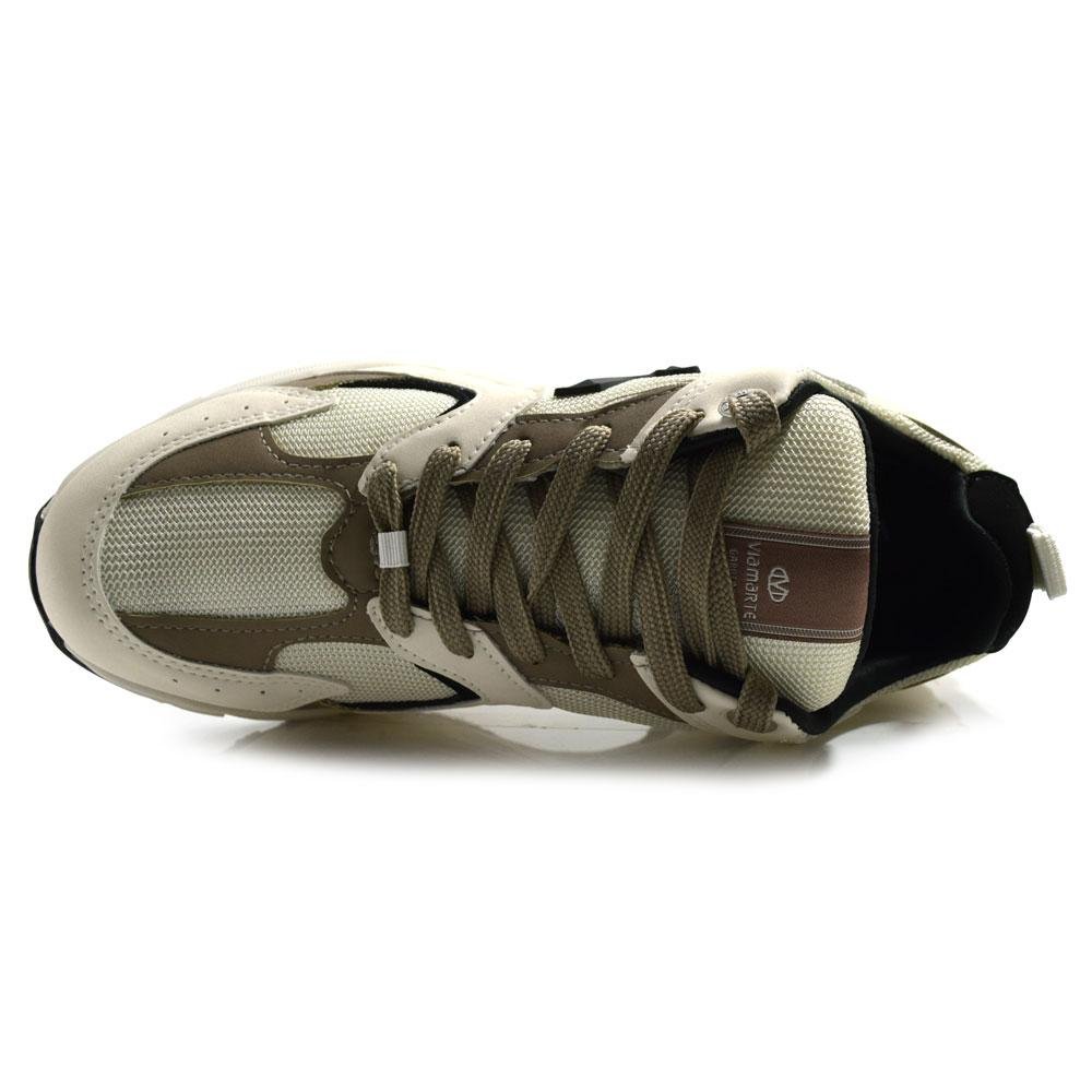 Tênis Casual Feminino Via Marte 240-008-06 Bege 6