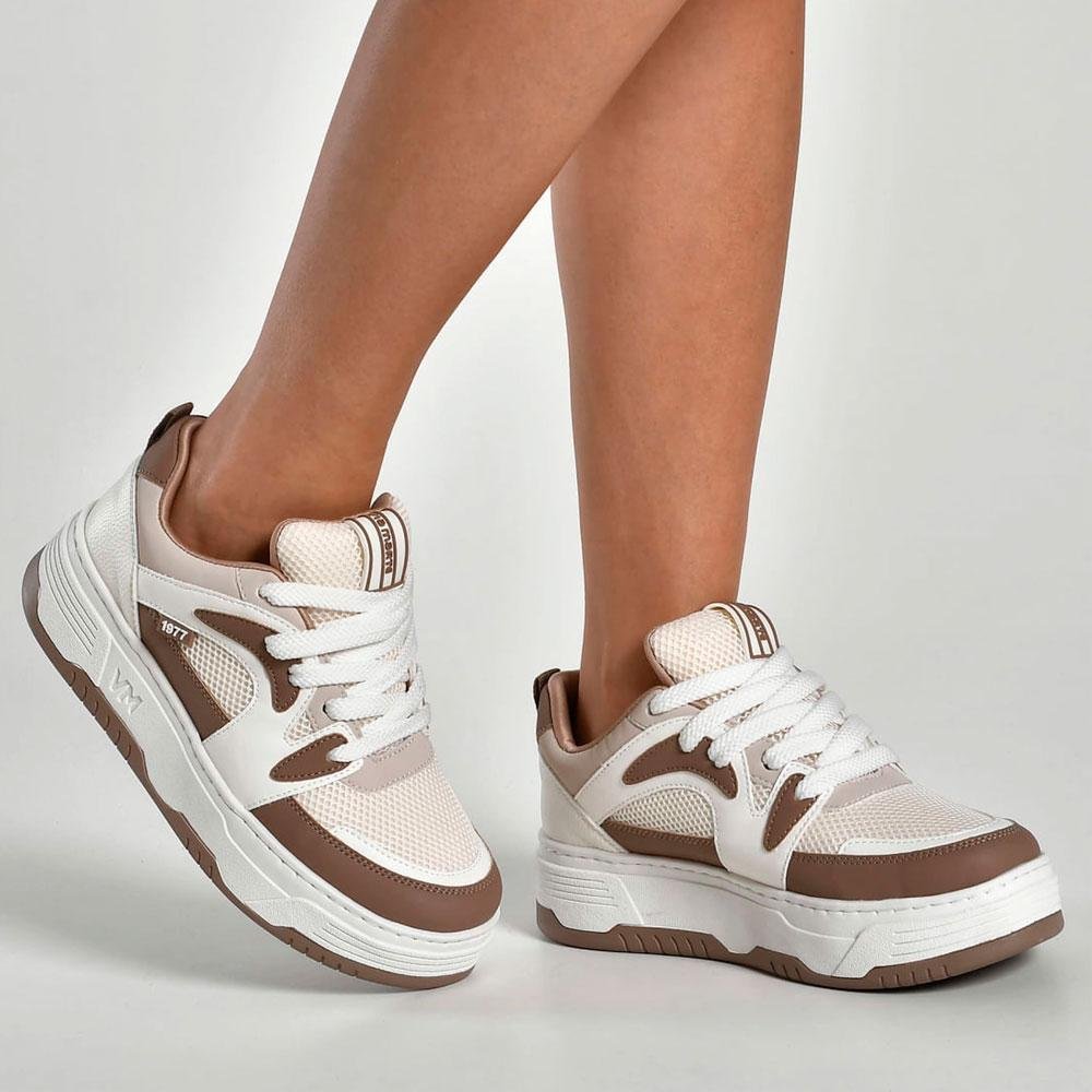 Tênis Casual Feminino Via Marte Creme 3