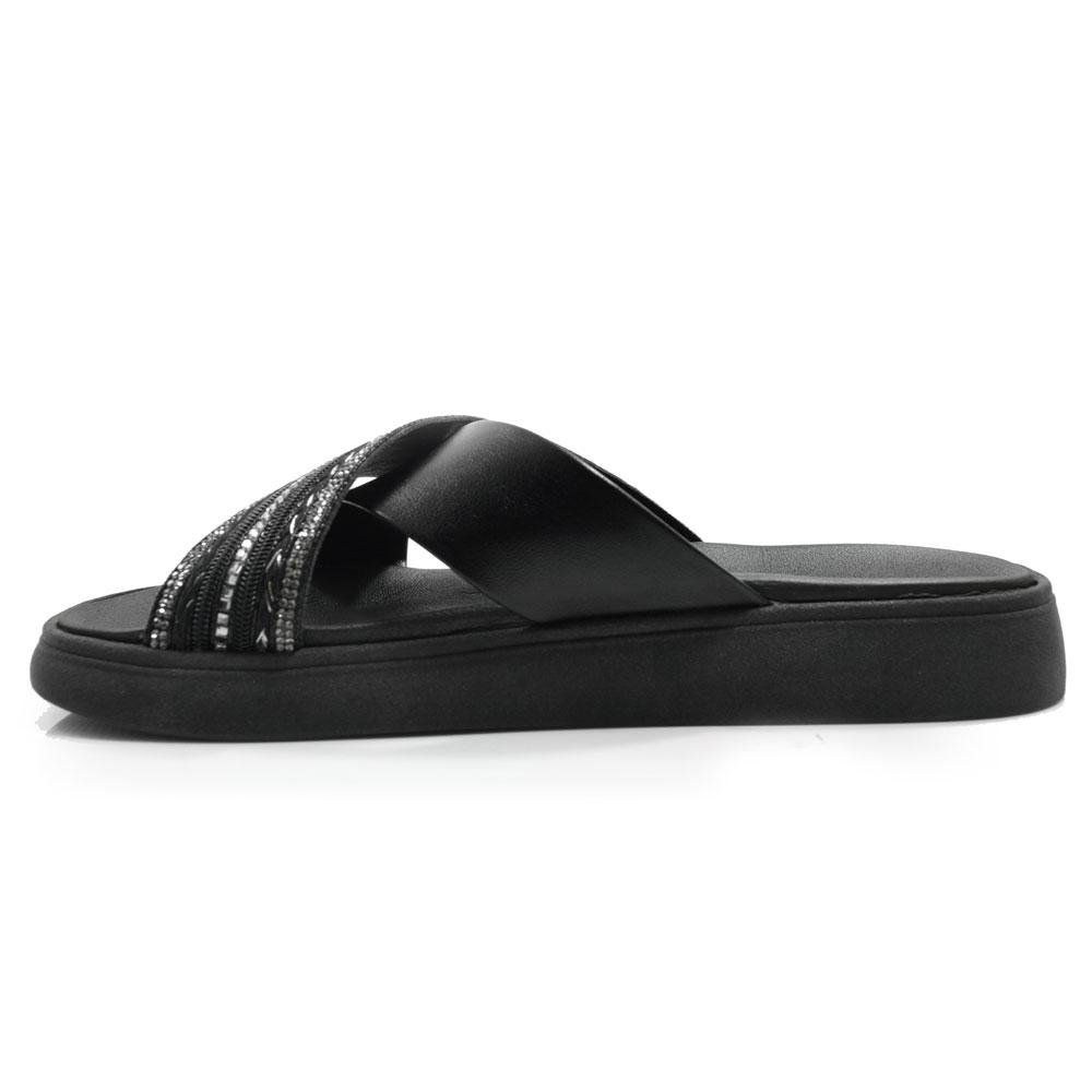 Sandália Flat Feminina Moleca 5469.138.29171 Preto 5