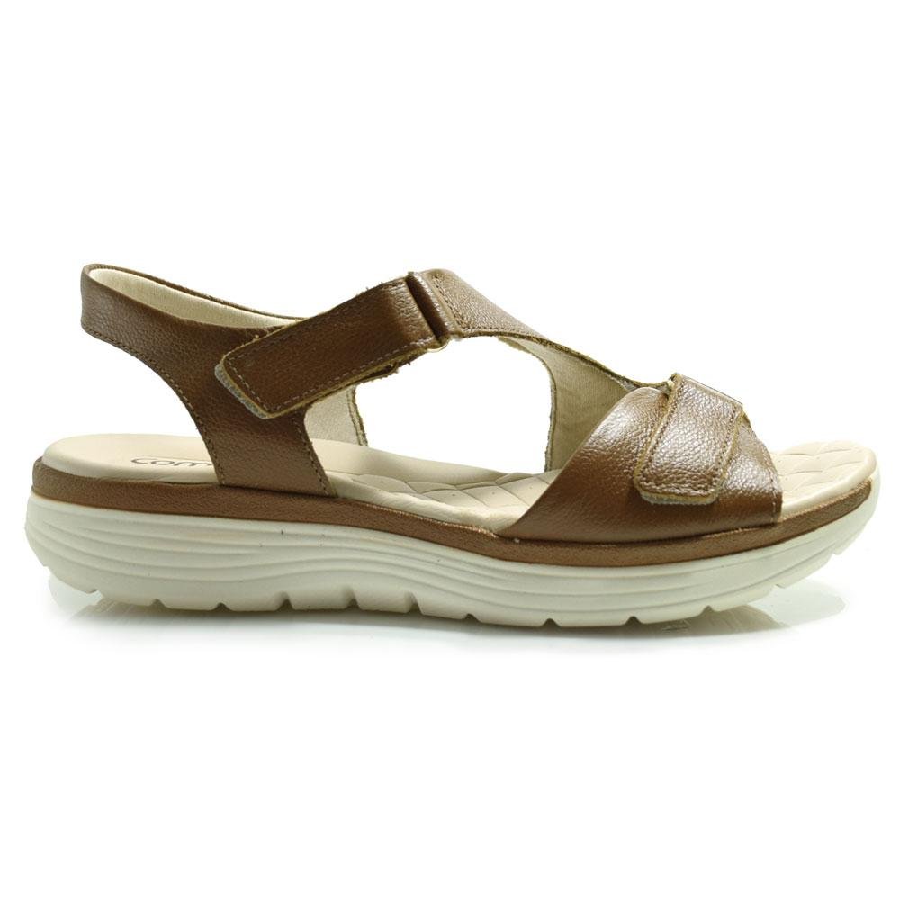 Papete de Couro Feminina Comfortflex Marrom 3