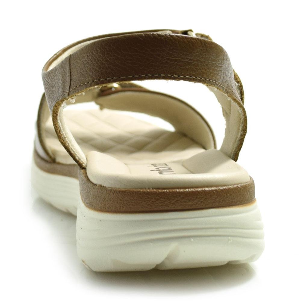 Papete de Couro Feminina Comfortflex Marrom 4