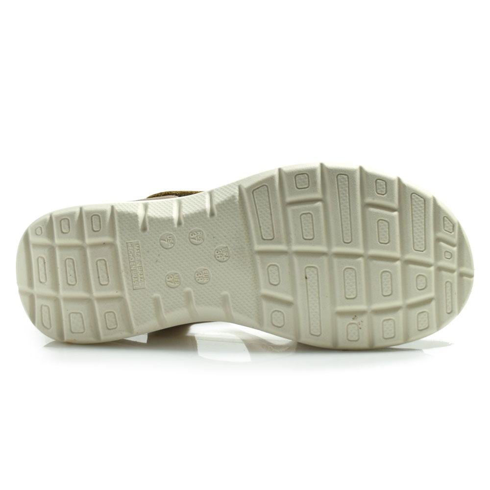 Papete de Couro Feminina Comfortflex Marrom 7