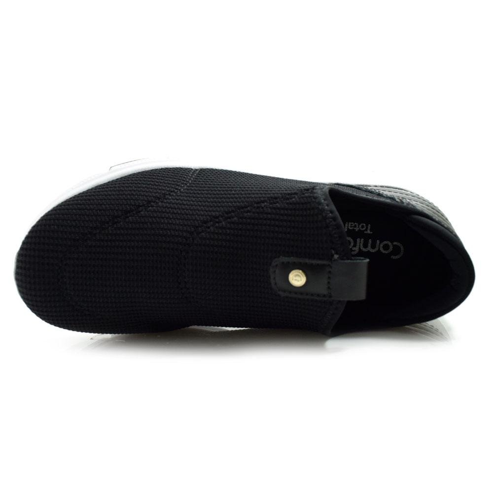 Tênis Casual Feminino Comfortflex 2590302 Preto 6