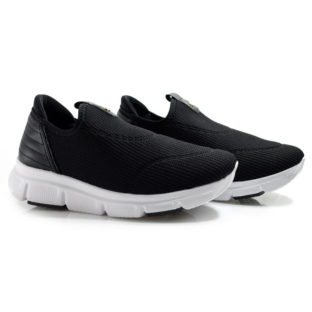Tênis Casual Feminino Comfortflex 2590302 Preto 2