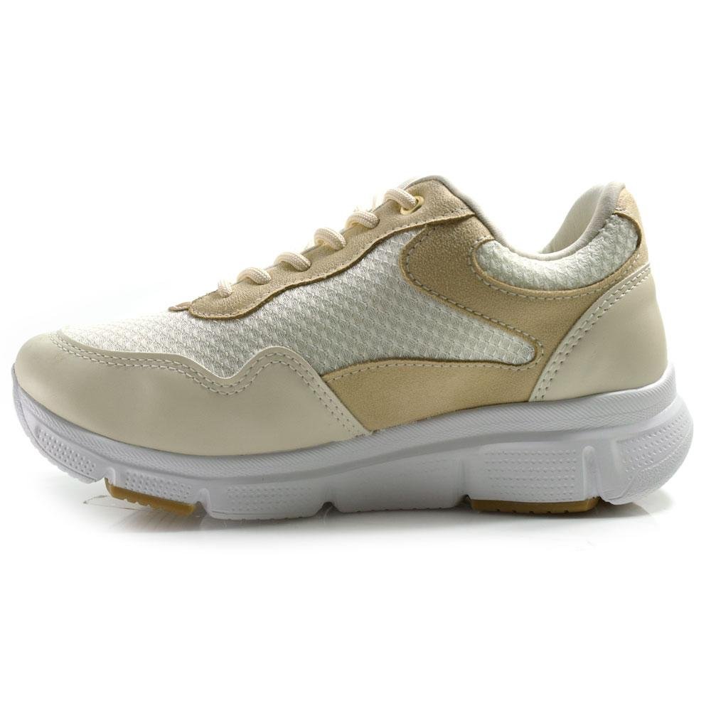 Tênis Casual Feminino Comfortflex 2590303 Bege 5