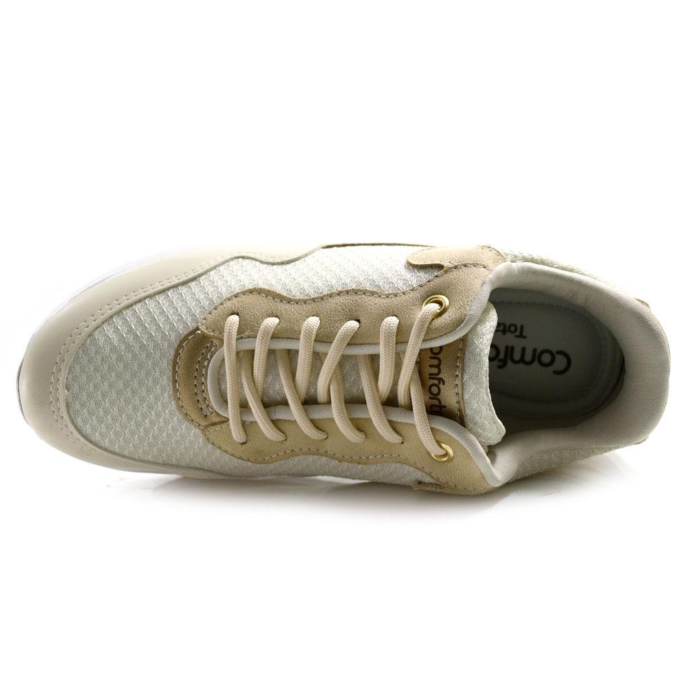 Tênis Casual Feminino Comfortflex 2590303 Bege 6