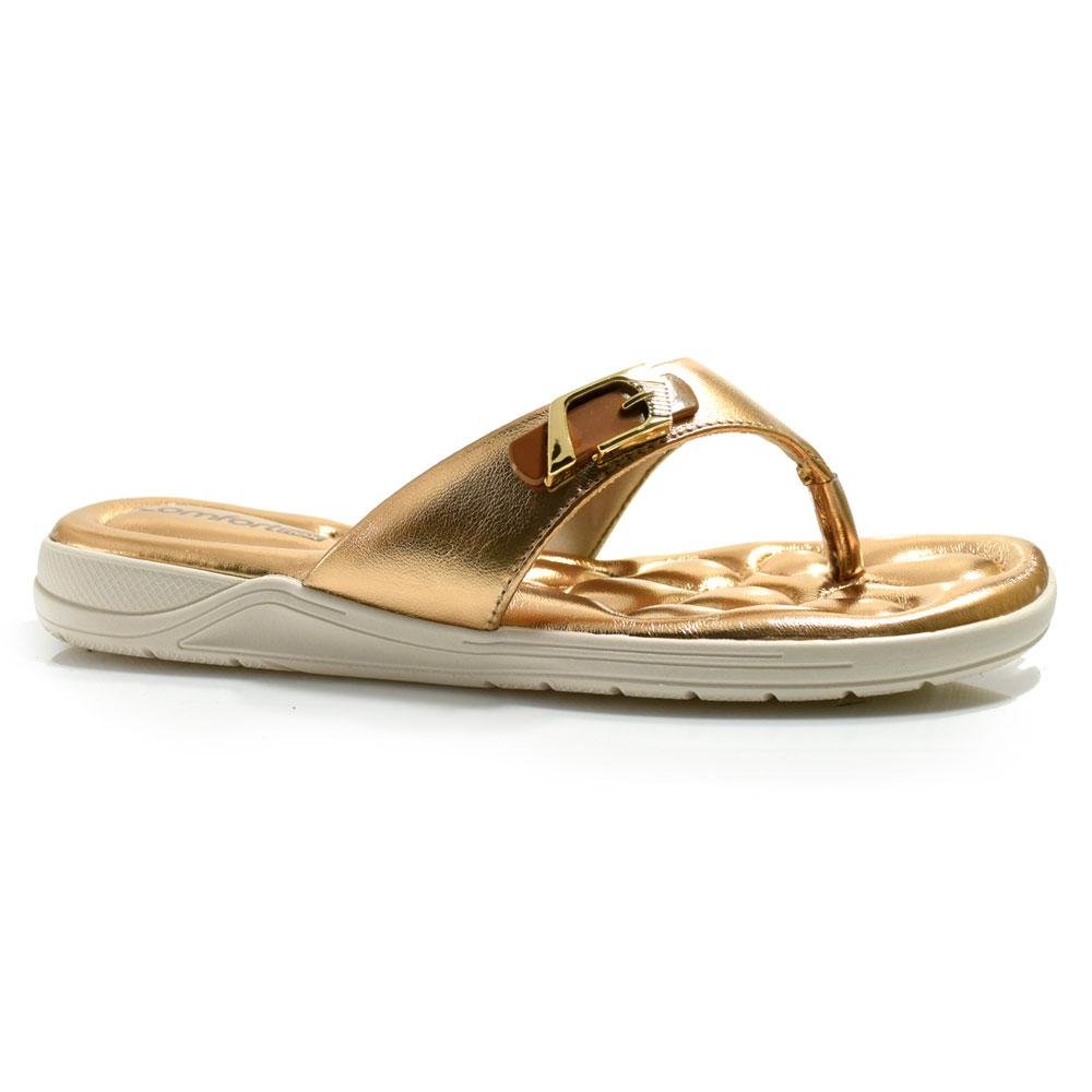 Sandália Rasteira Feminina Comfortflex 2480405