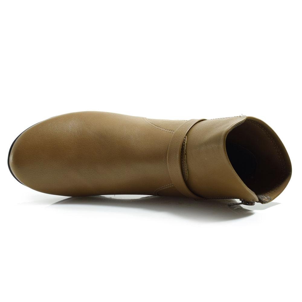 Bota de Cano Curto Feminina Comfortflex 24-91304 Marrom 6