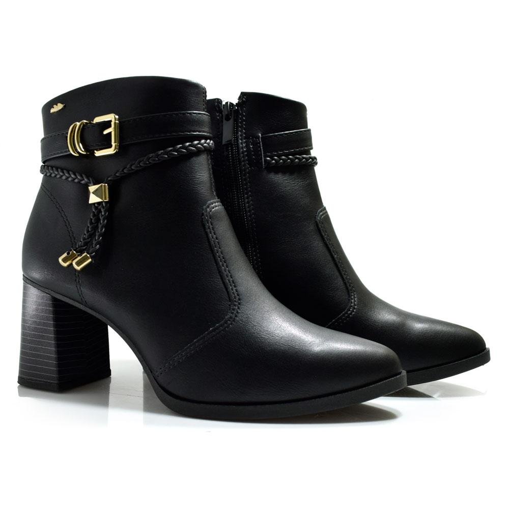 Ankle Boots com Salto Bloco Dakota DA781 Preto 2