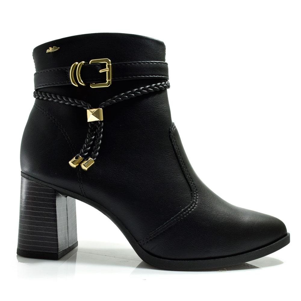 Ankle Boots com Salto Bloco Dakota DA781 Preto 3