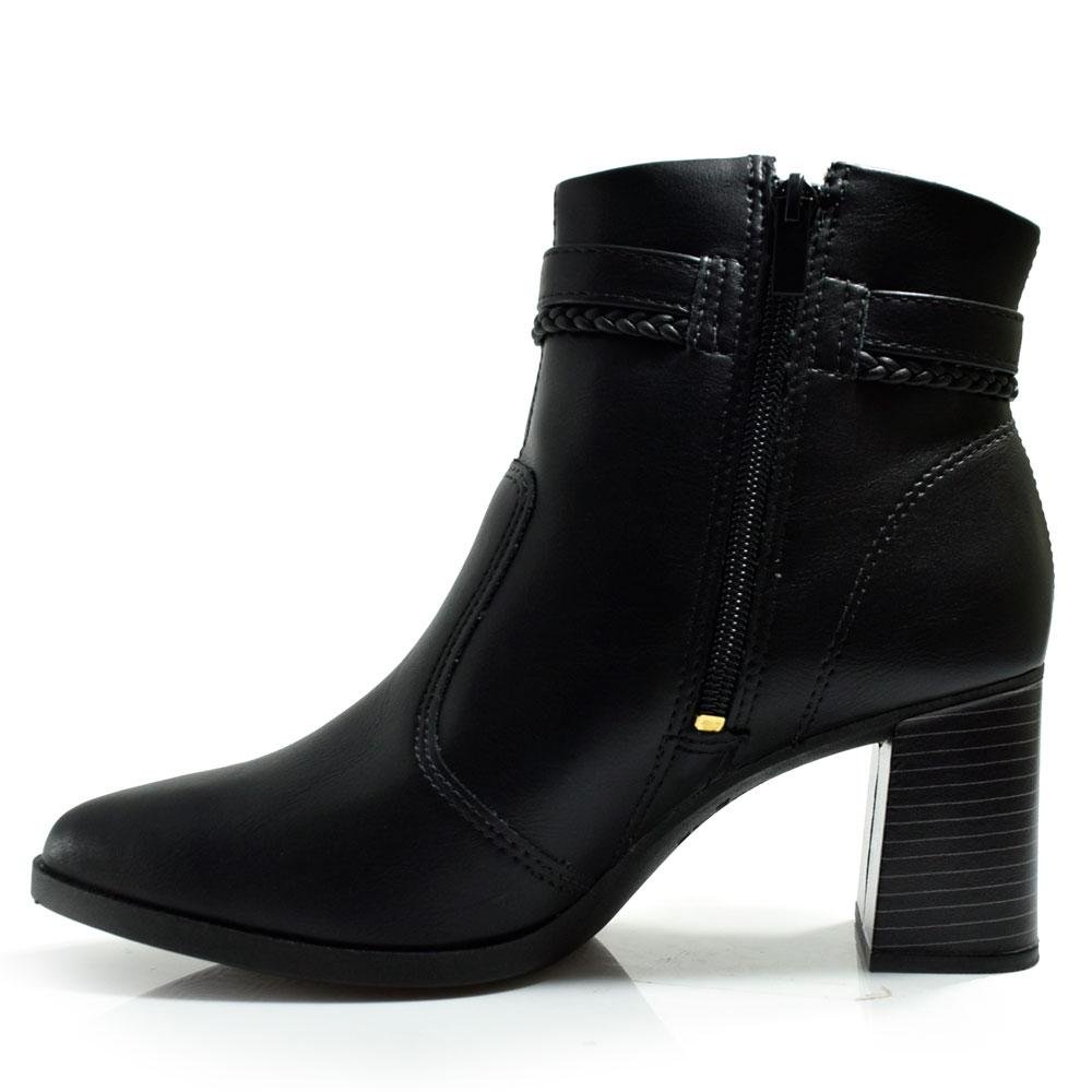 Ankle Boots com Salto Bloco Dakota DA781 Preto 5
