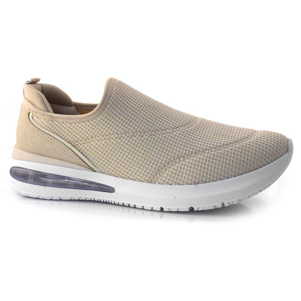 Tênis Casual Feminino Comfortflex 23-48401 Bege 1
