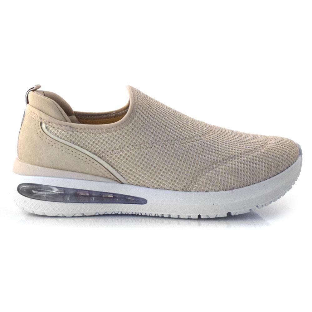 Tênis Casual Feminino Comfortflex 23-48401 Bege 3