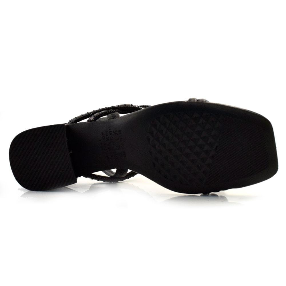 Sandália de Salto Bloco Feminina Dakota Y7391 Preto 7