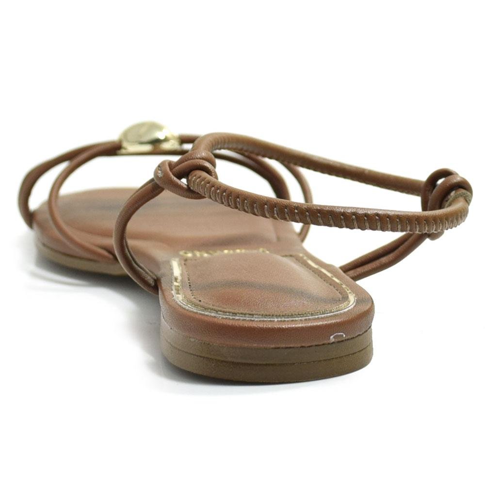 Sandália Rasteira Feminina Vizzano 6528.109.10328 Marrom 4