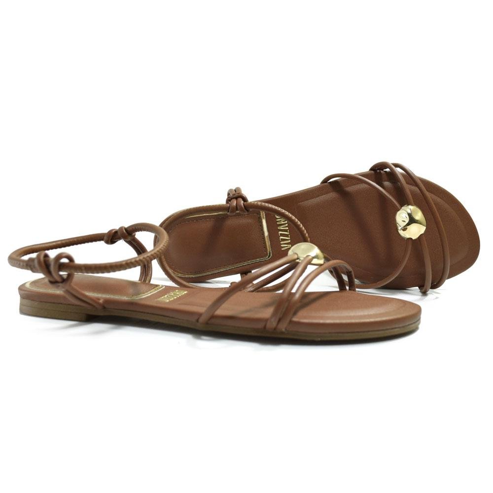 Sandália Rasteira Feminina Vizzano 6528.109.10328 Marrom 2