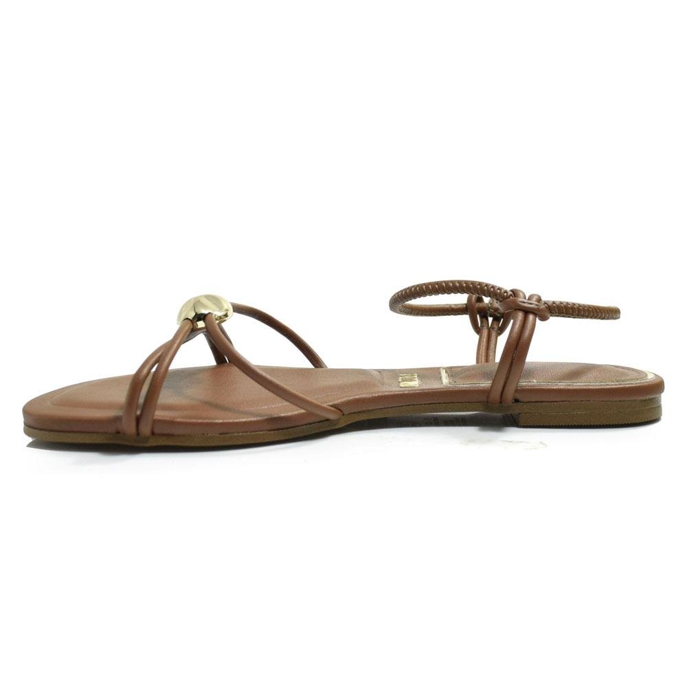 Sandália Rasteira Feminina Vizzano 6528.109.10328 Marrom 5