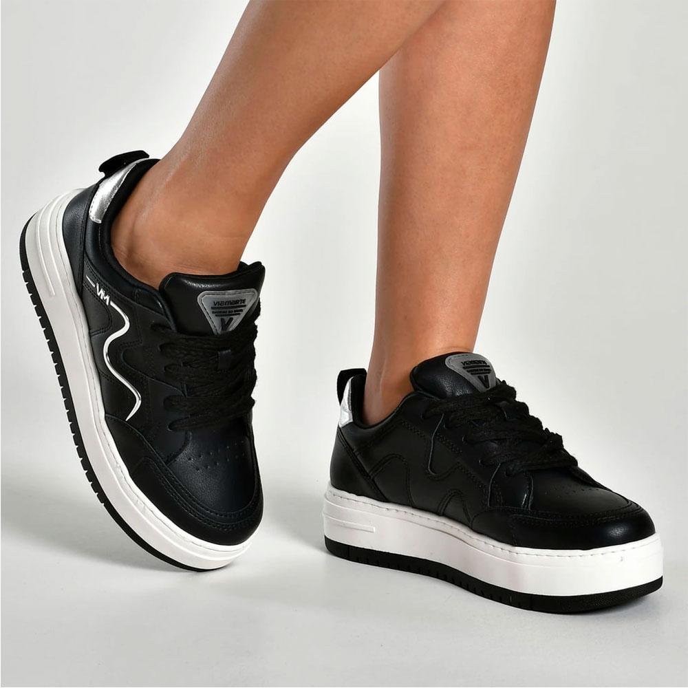Tênis Casual Feminino Via Marte 306-002-01 Preto 3