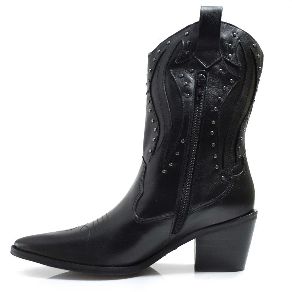 Bota Texana de Couro Suzzara 411-122 Preto 5