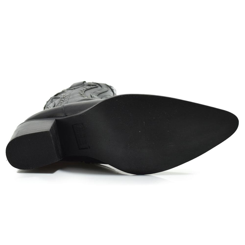 Bota Texana de Couro Suzzara 411-122 Preto 7