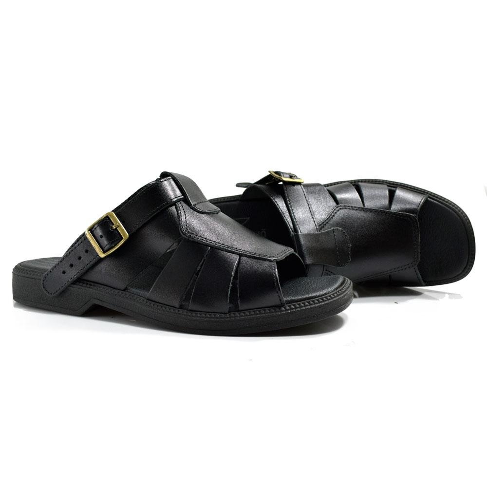 Chinelo de Couro Masculino Itapuã 1603 Preto 2